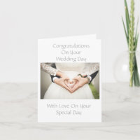 Tarjeta de felicitaciones Boda personalizada
