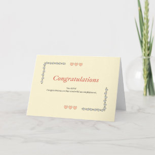 Tarjeta de felicitaciones - Celebrar el éxito en e