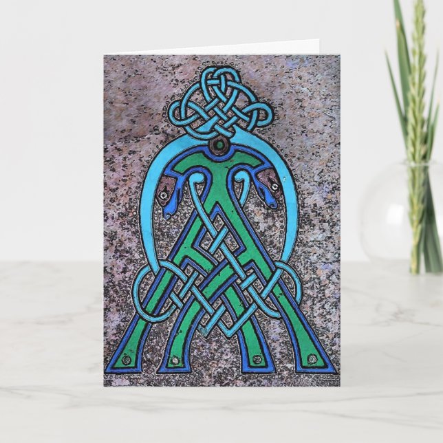 Tarjeta de felicitaciones céltica del arte (Anverso)