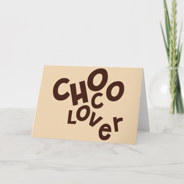 Tarjeta de felicitaciones Choco Lover (Anverso)