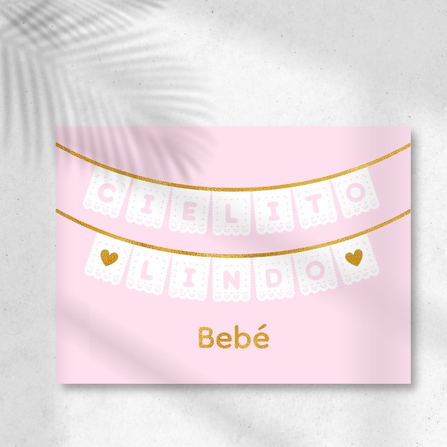 Tarjeta de Felicitaciones Cielito Lindo Rosa para  (Subido por el creador)