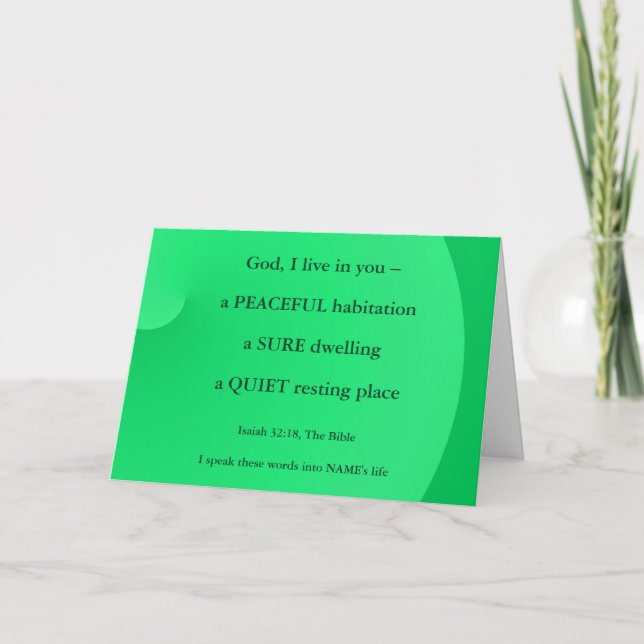 Tarjeta de Felicitaciones con Versículo Bíblico pa (Anverso)