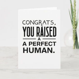 Tarjeta de Felicitaciones Criado como un Ser Human