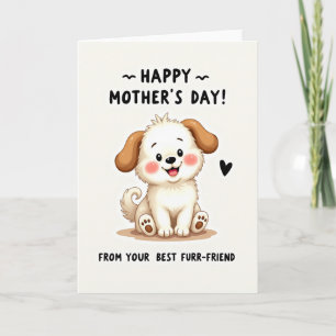 Tarjeta de Felicitaciones de Amor de Cachorro Feli