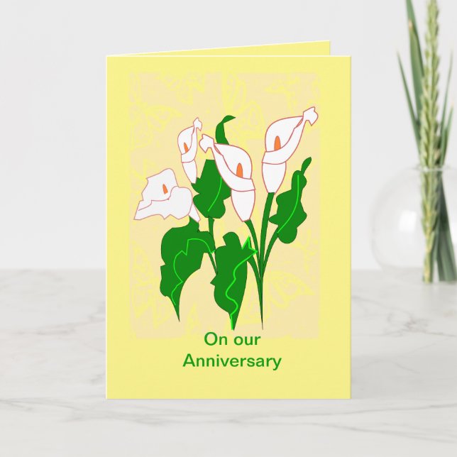 Tarjeta de Felicitaciones de Aniversario (Anverso)