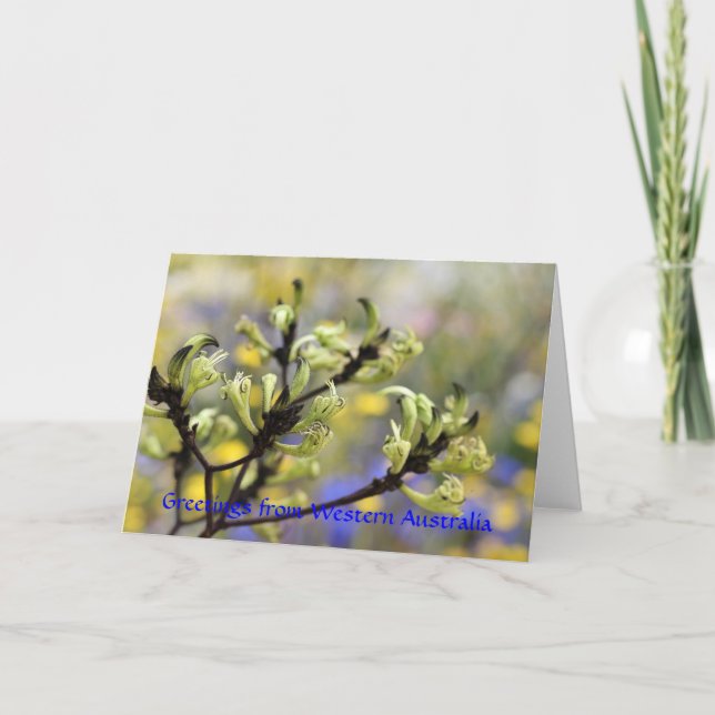 Tarjeta de felicitaciones de Australia Occidental (Anverso)