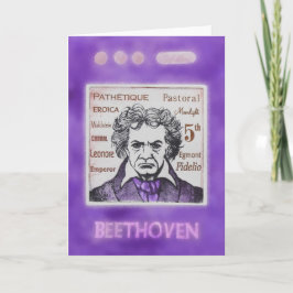 Tarjeta de felicitaciones de BEETHOVEN