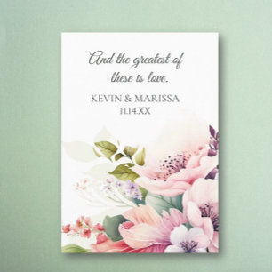 Tarjeta de felicitaciones de boda personalizada