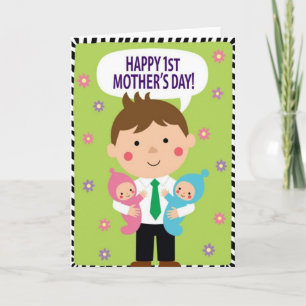 Tarjeta de Felicitaciones de Borde Rayado