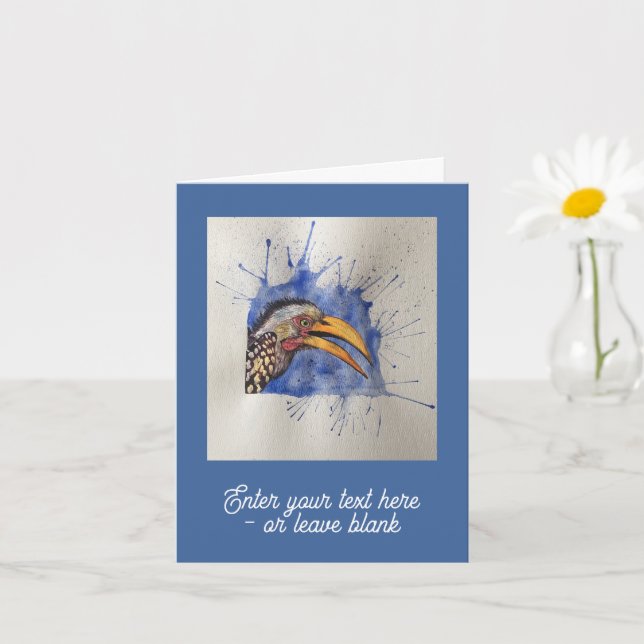 Tarjeta de felicitaciones de Bucerótido por person (Planta pequeña)