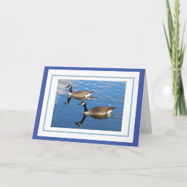 Tarjeta de felicitaciones de Canadá en Geese
