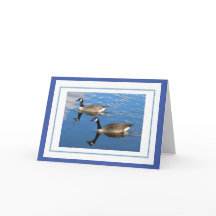 Tarjeta de felicitaciones de Canadá en Geese