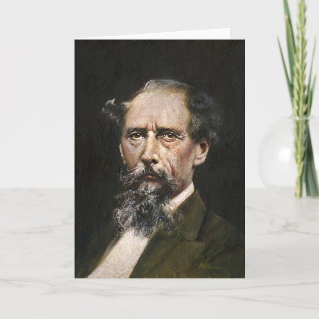 Tarjeta de felicitaciones de Charles Dickens (Anverso)