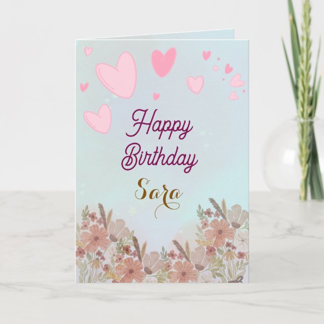 Tarjeta de Felicitaciones de Cumpleaños (Anverso)