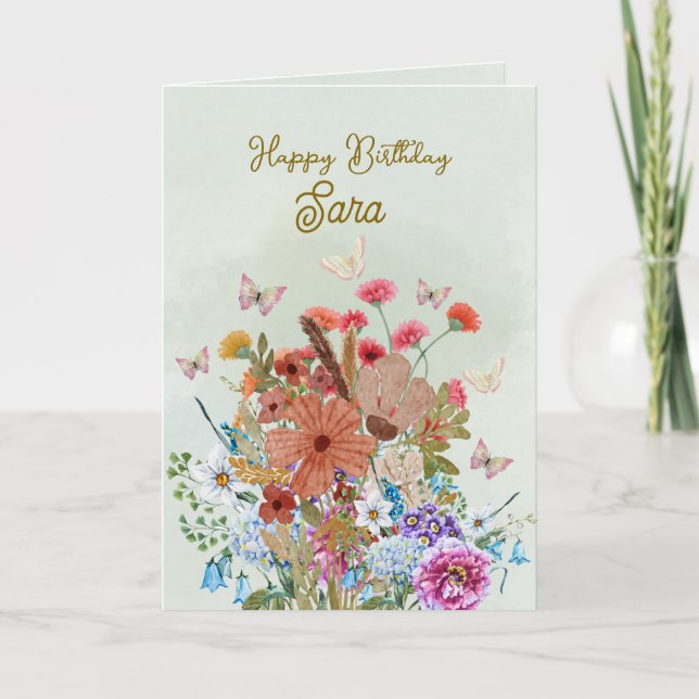 Tarjeta de Felicitaciones de Cumpleaños  (Anverso)