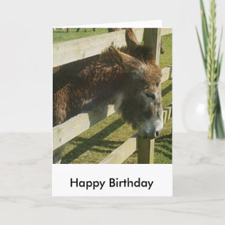 Tarjeta de felicitaciones de cumpleaños de Donkey