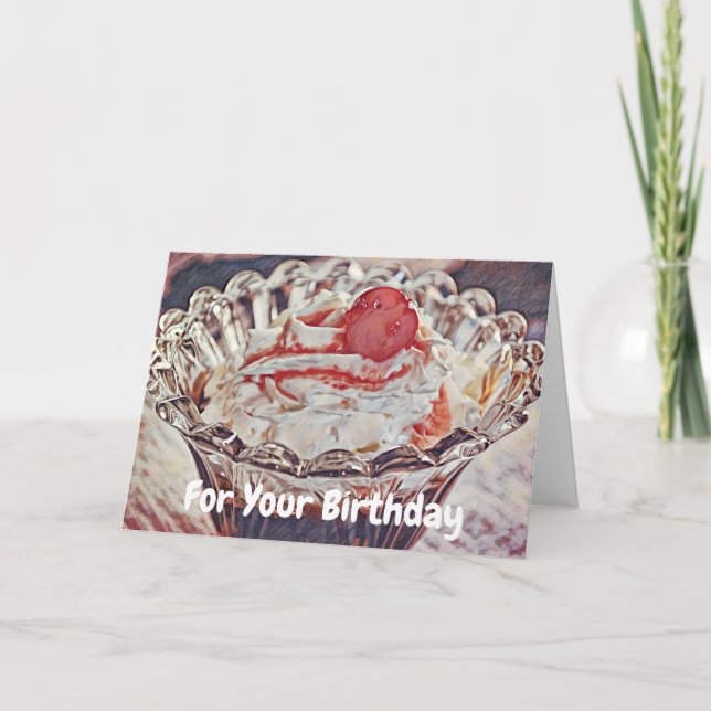 Tarjeta de felicitaciones de cumpleaños de Sweet S (Anverso)