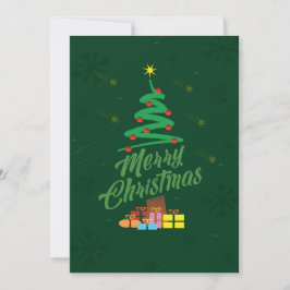 Tarjeta de felicitaciones de feriado de navidades
