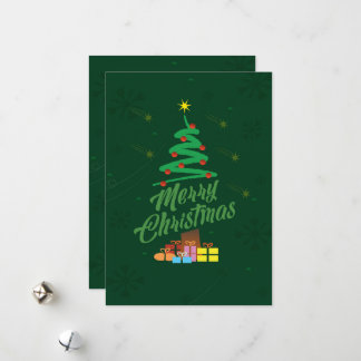 Tarjeta de felicitaciones de feriado de navidades 