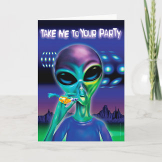 Tarjeta de felicitaciones de Fiesta extranjero - m