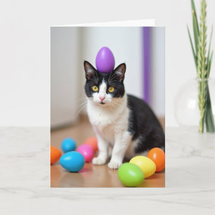 Tarjeta de Felicitaciones de Gato Elegante