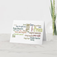 Tarjeta de felicitaciones de graduación de prom