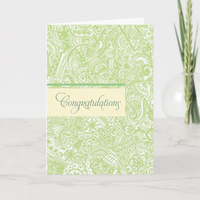 Tarjeta de felicitaciones de Green Henna (Anverso)