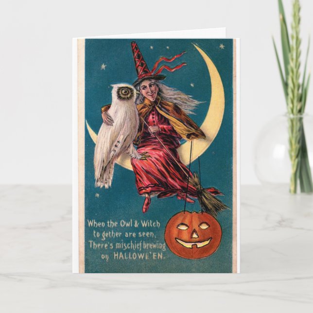 Tarjeta de felicitaciones de Halloween (Anverso)
