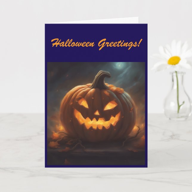 Tarjeta de Felicitaciones de Halloween (Planta pequeña)