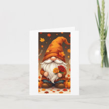 tarjeta de felicitaciones de halloween y otoño