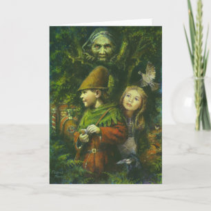 Tarjeta de felicitaciones de Hansel y Gretel