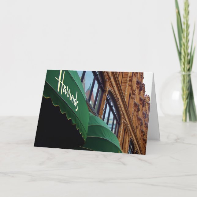 Tarjeta de felicitaciones de Harrods (Anverso)