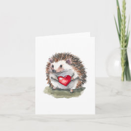 Tarjeta de felicitaciones de Hearty Hedgehog