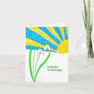 Tarjeta de felicitaciones de Imbolc (pequeña)