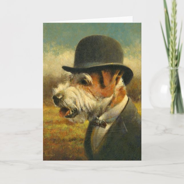 Tarjeta de felicitaciones de Jack Russell, victori (Anverso)