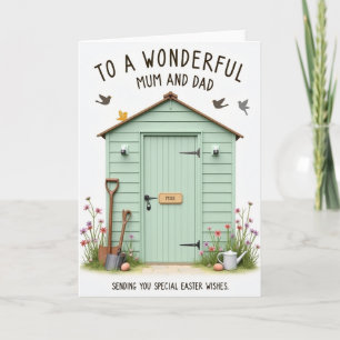 Tarjeta de Felicitaciones de Jardín de Primavera