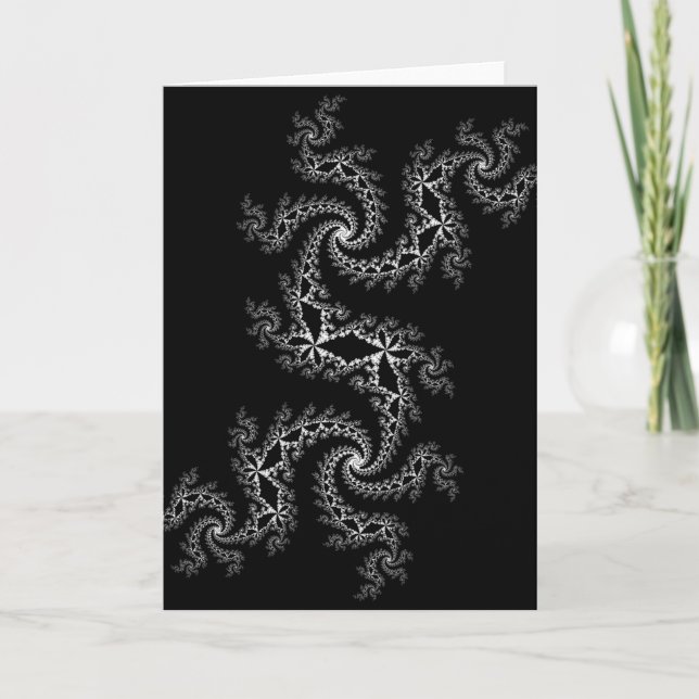 Tarjeta de felicitaciones de Julia 300488 negra y  (Anverso)