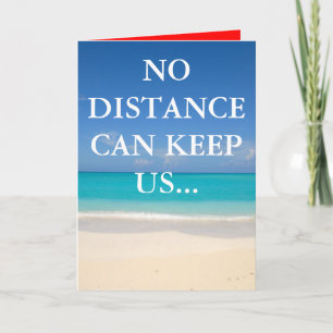 Tarjeta de felicitaciones de larga distancia del