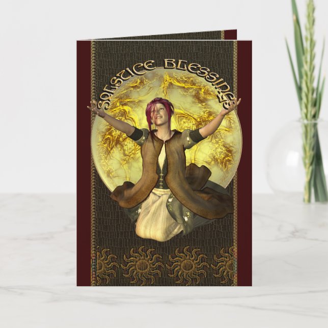 Tarjeta de felicitaciones de las bendiciones del (Anverso)