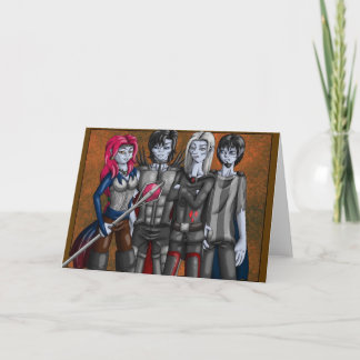 Tarjeta de felicitaciones de los vampiros