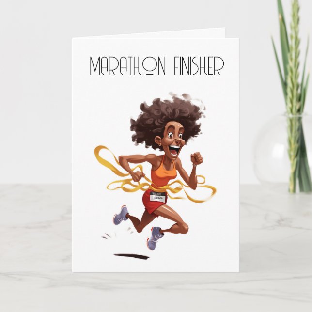 Tarjeta de felicitaciones de Marathon (Anverso)