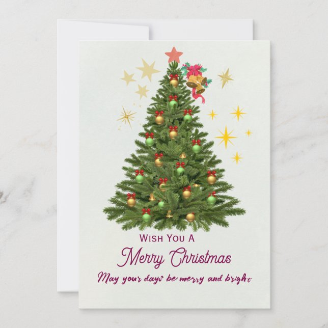 Tarjeta de Felicitaciones de Navidad (Anverso)