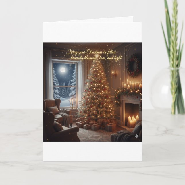 Tarjeta de felicitaciones de Navidad (Anverso)