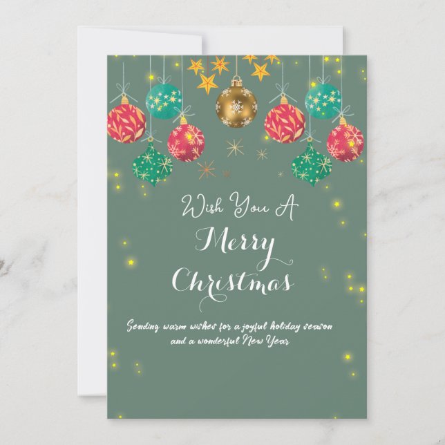 Tarjeta de Felicitaciones de Navidad (Anverso)