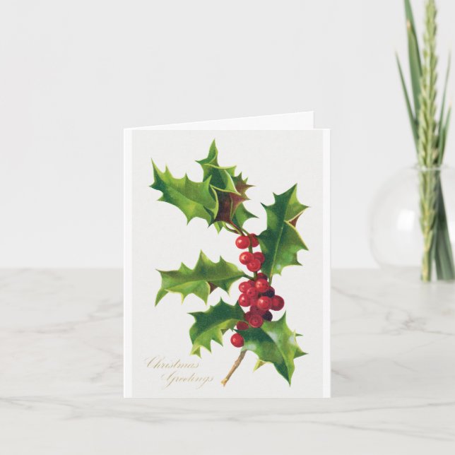 Tarjeta de felicitaciones de Navidad (1906) (Anverso)