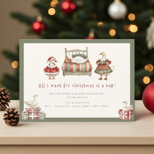 Tarjeta de felicitaciones de Navidad con humor de