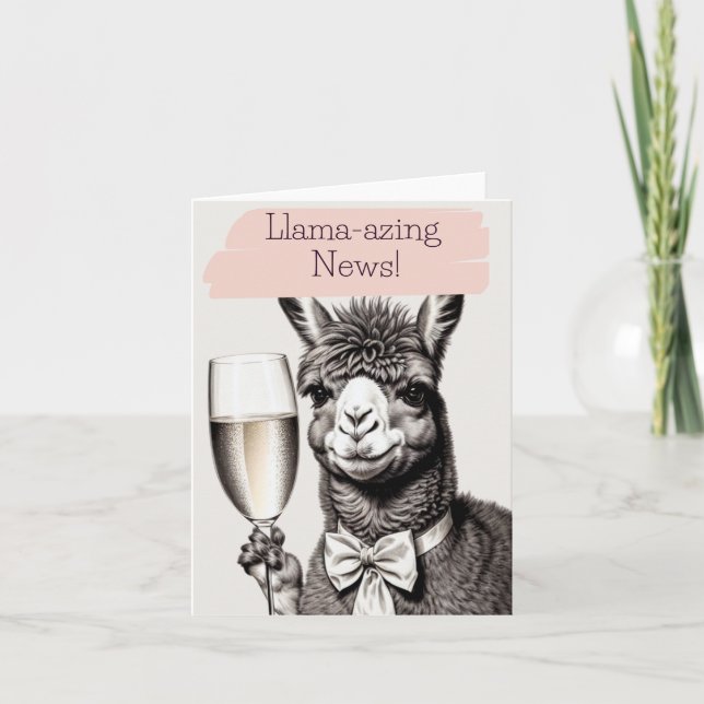 Tarjeta de felicitaciones de noticias llamativas (Anverso)
