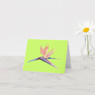 Tarjeta de felicitaciones de pájaro de paraíso