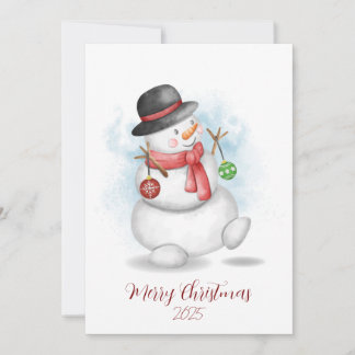 Tarjeta de felicitaciones de Papá Noel de Navidad