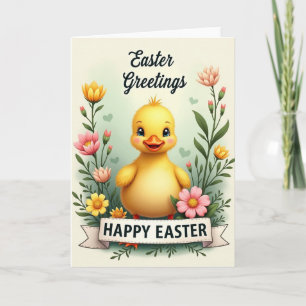 Tarjeta de Felicitaciones de Pascua Esponjosa